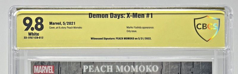 DEMON DAYS X-MEN 1 - PEACH MOMOKO COVER, ART, & STORY 9.8 - 1st Print