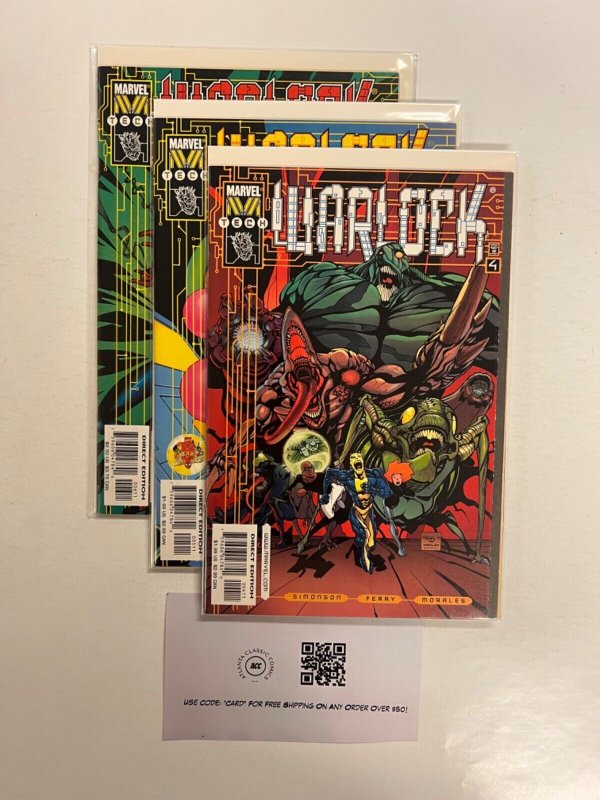 3 Warlock Marvel Comic Books # 4 5 6 Avengers Defenders Spiderman Thor 36 JS35
