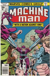 Machine Man # 7 Newsstand Cover NM Marvel 1978 1st Appearance Power Broker [F5]