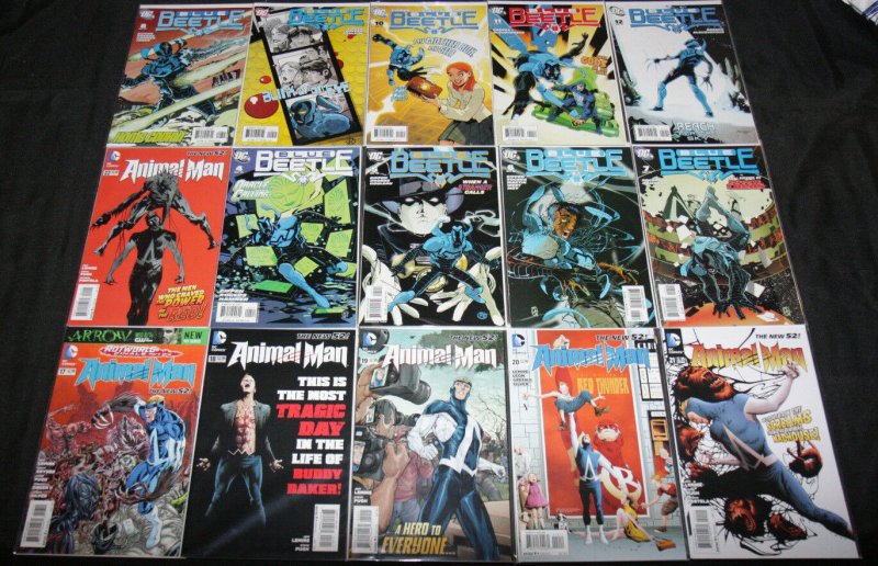 DC MODERN AGE MIXED COMIC LOT W/ RUNS 46PC (VF-NM)