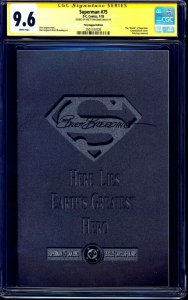 Superman #75 COLLECTORS EDITION CGC SS 9.6 signed Brett Breeding DEATH SUPERMAN