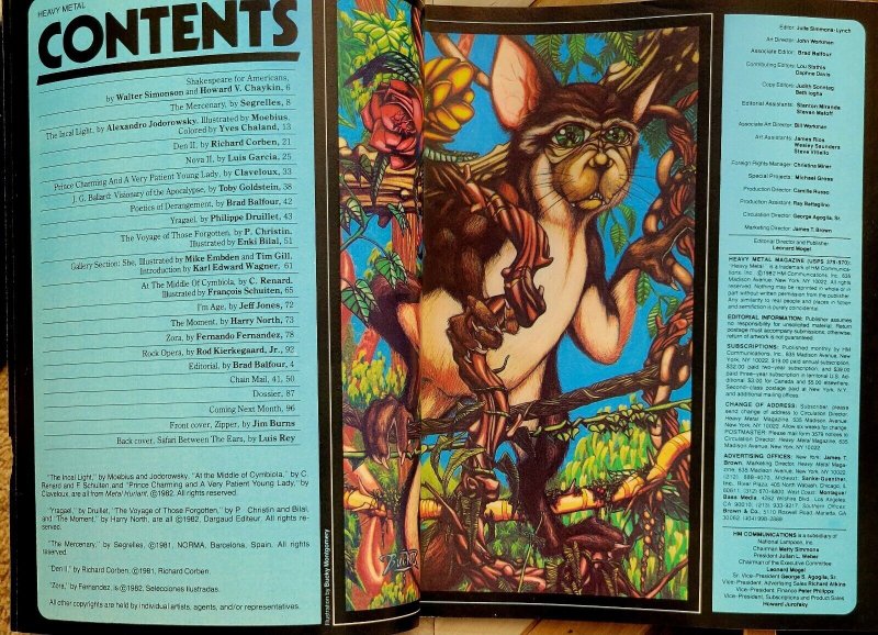 HEAVY METAL Vol.6 #1 & 2 (1982) Sharp Set Of 2 FANTASY ART Legendary Creators