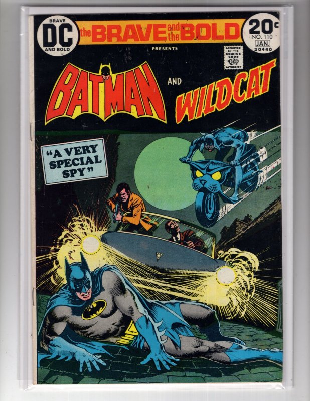 The Brave and the Bold #110 (1974) BATMAN & WILDCAT! Bronze DC  / EC#1