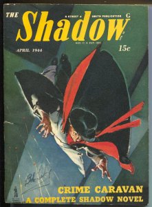 PULP:  The Shadow 4/1944-Crime Caravan-hero pulp-FN-