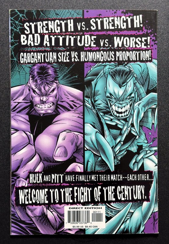 Hulk vs. Pitt #1 (1996) - Epic Crossover Battle VF/NM