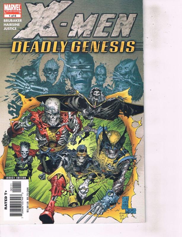 Lot Of 2 Marvel Comic Books X-Men Deadly Genesis #1 and X-Men Classic #80 ON4