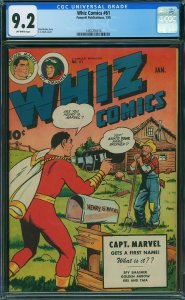 Whiz Comics #61 (1945) CGC 9.2 NM-