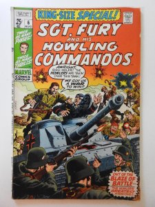 Sgt. Fury Annual #6 (1970) Blaze of Battle! Solid VG+ Condition!