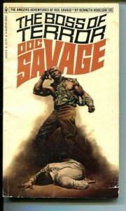 DOC SAVAGE-THE BOSS OF TERROR-#85-ROBESON-G-BORIS VALLEJO-1ST EDITION G