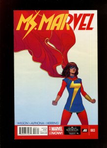 MS. MARVEL #3 - FIRST PRINT; UPCOMING DISNEY PLUS (9.2 OR BETTER) 2014