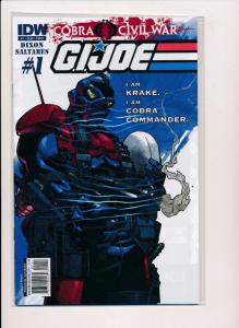 G.I. JOE COBRA: Civil War #1, Variant Cover C ~2011~ IDW Comics ~ NM (HX369)