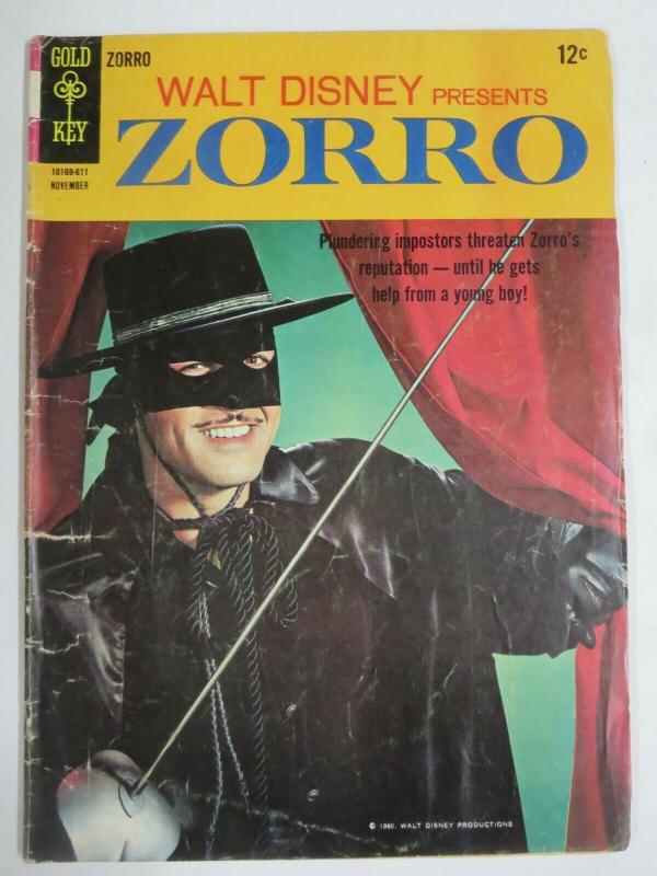 ZORRO #4 (Gold Key,11/1966) (GOOD;G) Photo Cover! Walt Disney!