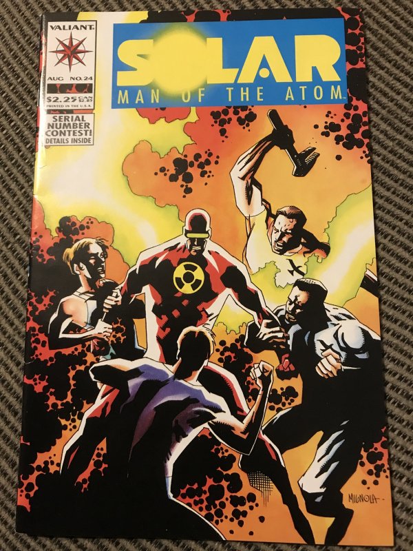 Solar, Man of the Atom #24 : Valiant 8/93 VF+; Mike Mignola cover