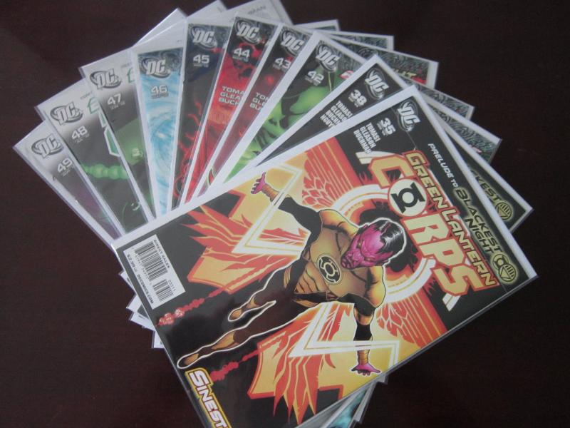 Green Lantern Corps (2006), SET:#1-10, 10 DIFFERENT 8.0/VF OR BETTER