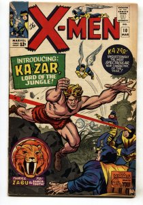 X-men #10 comic book 1965-marvel Comics-1st Ka-Zar