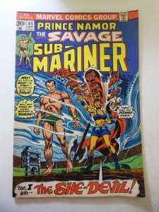 Sub-Mariner #65 (1973) VG/FN Condition