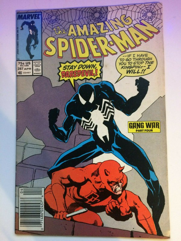 Amazing Spider-Man #287 VF+ Daredevil Appearance Collectible Comic Marvel 1987