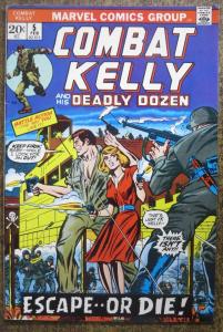 COMBAT KELLY #5 (MARVEL, 2/73) F-VF ...& his Deadly Dozen