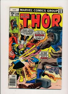 MARVEL LOT of 5- The Mighty THOR #270-274 1978 FAIR/GOOD (PJ91) 