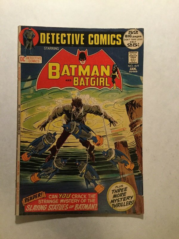 Detective Comics 419 Very Good Vg 4.0 Dc Comics