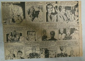 (39) Mary Worth Dailies by Saunders from 4-5,1946 Size 3 x 10 inches  
