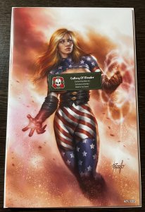 PATRIOTIKA #1 LUCIO PARRILLO VIRGIN COVER NAUGHTY RARE HTF LTD 100 NM+