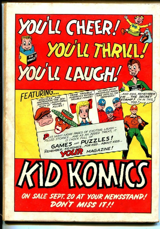 Krazy Comics #3 1942-Timely-funny animals-Hitle-Krazy baseball-Kid Komics-VG+