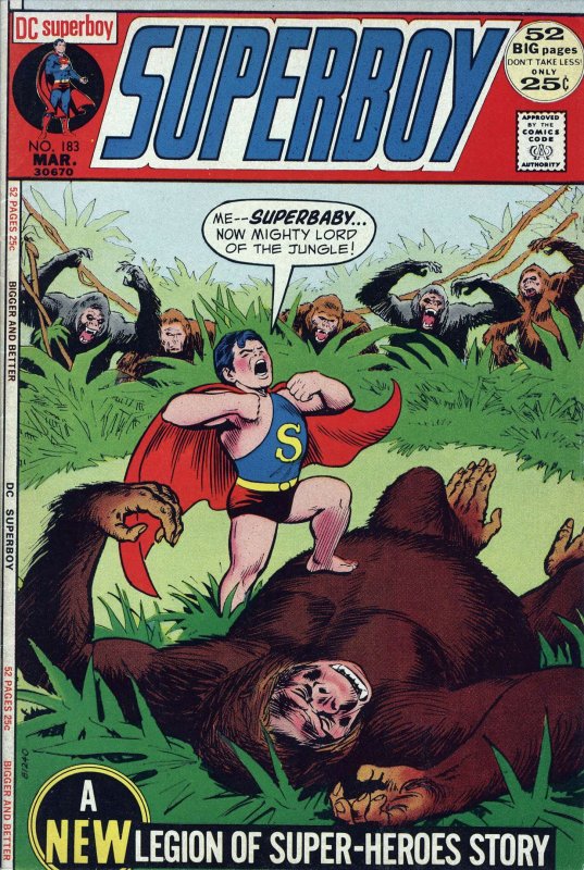 Superboy (1st Series) #183 GD ; DC | low grade comic March 1972 Legion of Super-
