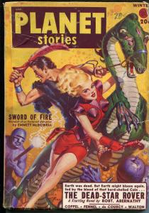 Planet Stories -Winter 1949-Fiction House-Sci-fi pulp thrills-Allan Anderson-VG-