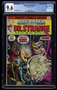 Marvel Premiere #11 CGC NM+ 9.6 Off White to White Doctor Strange Appearance!