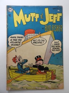 Mutt & Jeff #73 (1954) GD/VG Cond! Moisture stain, cover detached bottom staple
