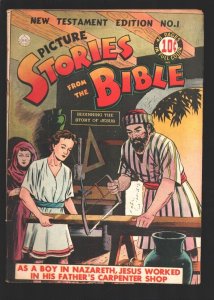 Picture Stories From the Bible New Testament Edition #1 1943-DC-Beginning the...