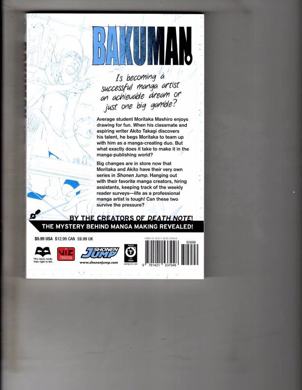 Bakuman Vol 5 TPB Manga Anime Bleach Naruto Dragonball Death Note WR1