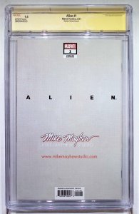 Alien #1 Mayhew Cover A (2021) Alien / Aliens CGC 9.8 Signature Series