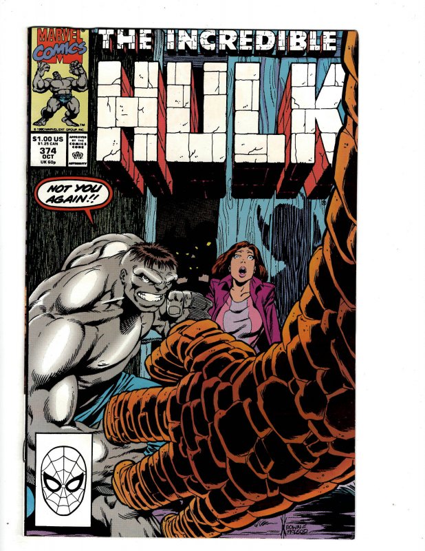 The Incredible Hulk #374 (1990) J604 | Comic Books - Copper Age, Marvel ...