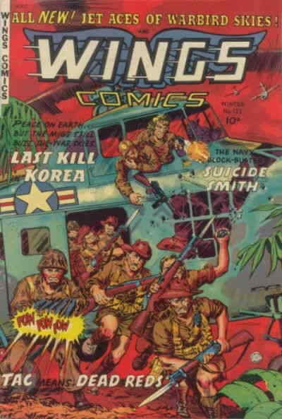 Wings Comics #122 POOR; Fiction House | low grade comic - save on shipping - det