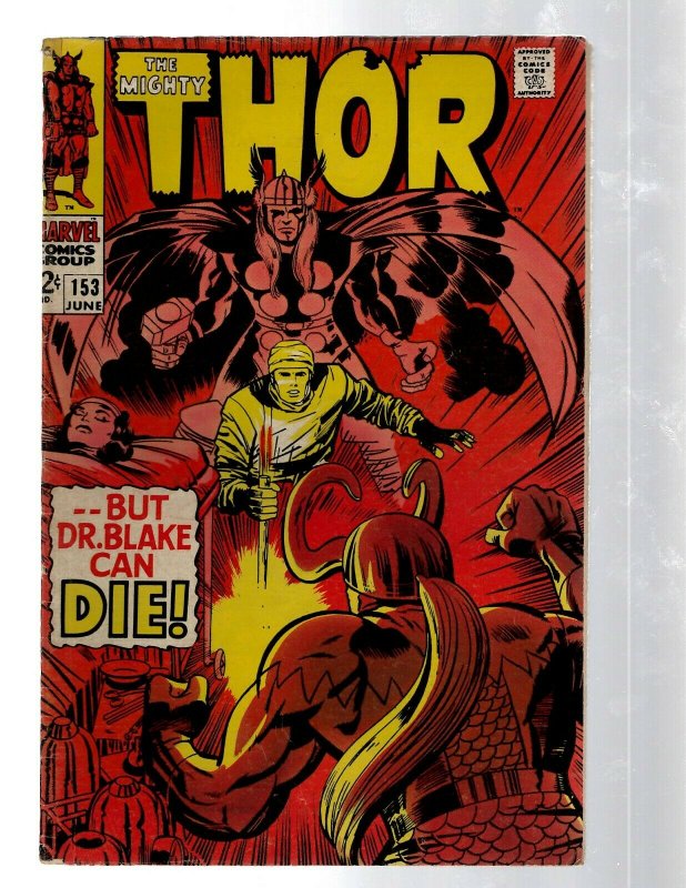 Mighty Thor # 153 FN Marvel Comic Book Loki Odin Asgard Sif Avengers Hulk RB8