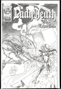Lady Death The Crucible (1996) Wizard 1/2  - Wizard 1/2 Limited Cloth Edition