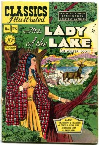 Classics Illustrated #75 HRN 75- Lady of the Lake- EGYPTIAN COLLECTION G
