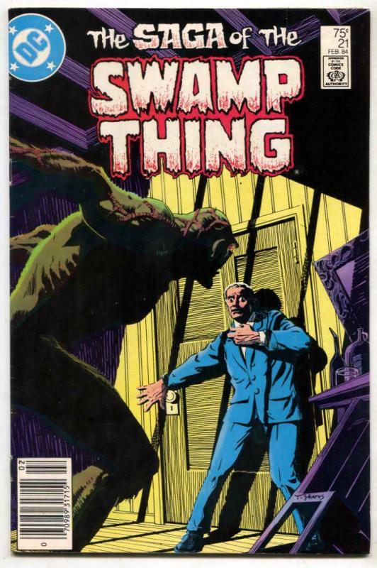 SAGA OF THE SWAMP THING #21  Alan Moore- Newsstand - VF-