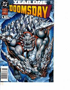 Lot Of 2 DC Comic Book Year One Doomsday Annual #1 and Anima #0 ON13