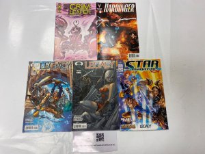 5 IMAGE comic books Grim Leaper #3 Harbinger #8 Legacy #1 2 Star Mag 35 KM19
