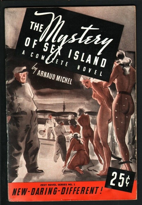 ZEST NOVEL-MYSTERY OF SEX ISLAND-SPICY PULP-1937 VF