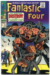 FANTASTIC FOUR #68 1968 MARVEL COMICS FILE COPY KIRBY VF