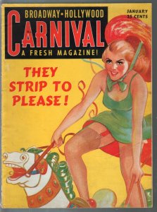 MAG: Broadway-Hollywood Carnival #3 1/1940-pin-up gilel merry-go 0round0spicy...