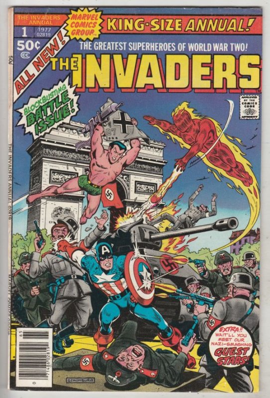 Invaders,The King-Size Annual #1 (Jan-77) VF High-Grade The Human Torch