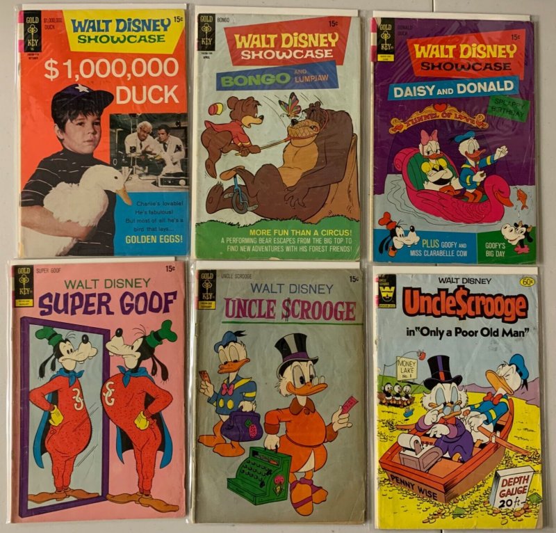 Disney Cartoons lot 30 different books mostly GK average 4.0 VG (1960s to 1970s)