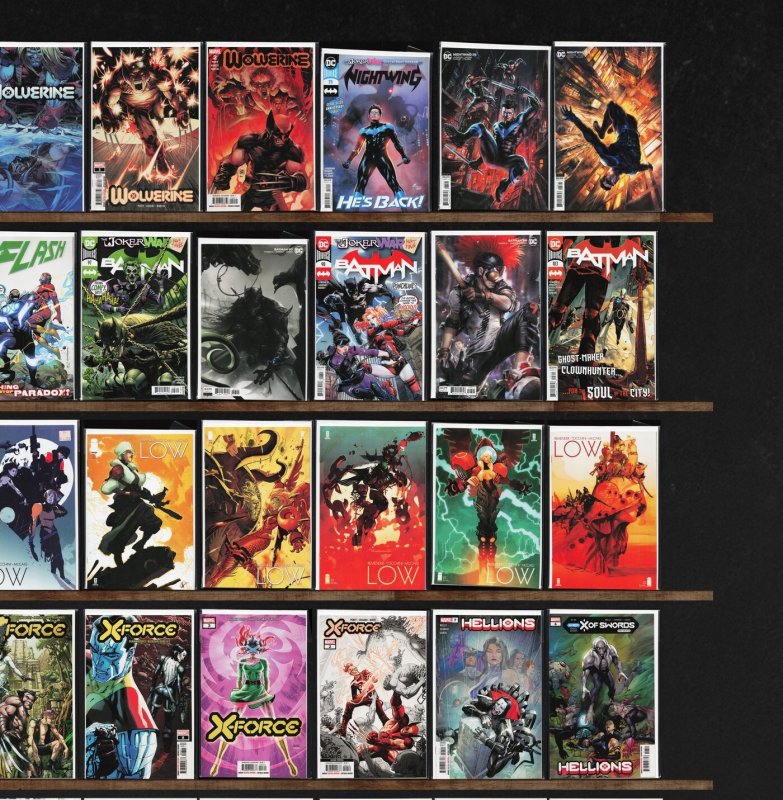 Huge Lot 150+ Comics with Low, X-Men, Nightwing, The Flash, Batman & More!