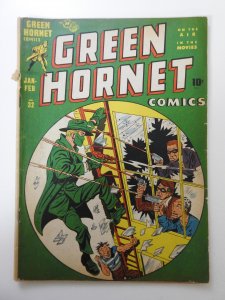 Green Hornet Comics #32 VG 1/2 in spine split, centerfold detached top staple