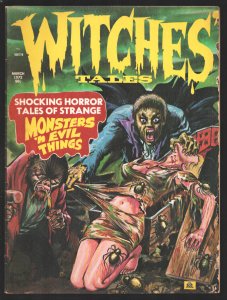Witches Tales Vol. 4 #2-Eeerie-Vampire bondage spider torture cover-Decapitat...